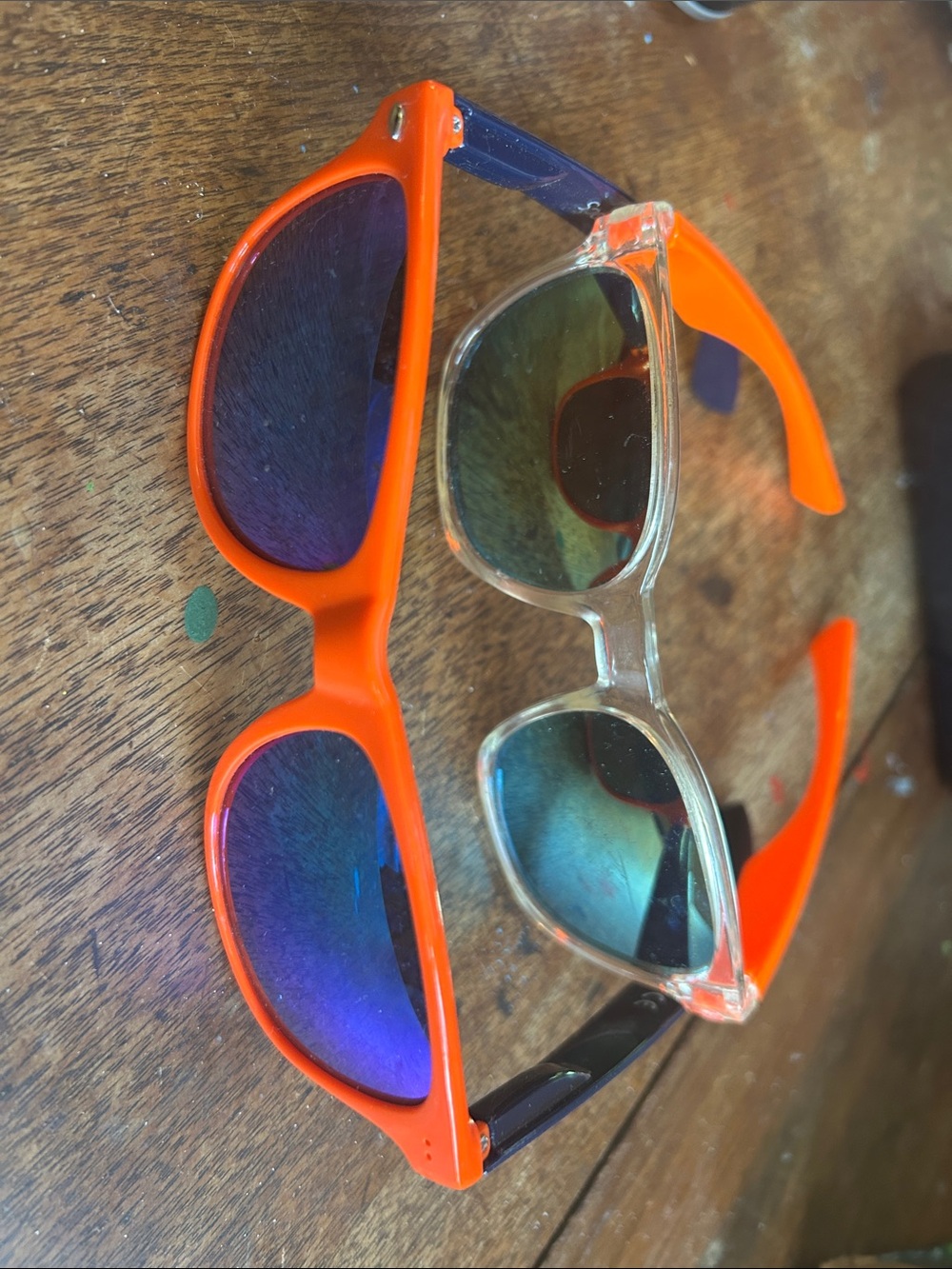 Kids Orange Mirrored Sunglasses - Unbranded